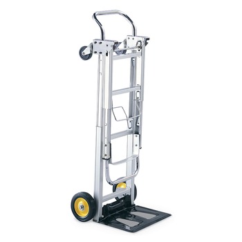 HAND TRUCKS | Safco 4050 400 lbs. Capacity 15-1/2 in. x 43 in. x 36 in. Aluminum Hideaway Convertible Truck