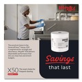 Perforated Roll & Hand Towels | WypAll 35015 13.4 in. x 9.8 in. Jumbo Roll X50 Cloths - White (1100/Roll) image number 4