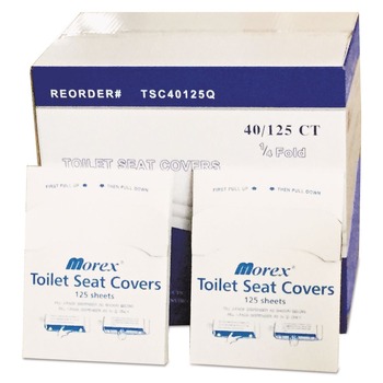 GEN GENTSC40125Q 14.17 in. x 16.73 in. Quarter-Fold Toilet Seat Covers - White (5000/Carton)