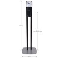 Hand Sanitizer Dispensers | PURELL 7216-DS 1200 ml 13.5 in. x 5 in. x 28.5 in. ES6 Hand Sanitizer Floor Stand with Dispenser - Graphite/Silver image number 1