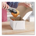 Bakery Boxes & Containers | SCT SCH 0949 4 in. x 9 in. x 5 in. Non-Window Paper Bakery Boxes - White (250/Carton) image number 3