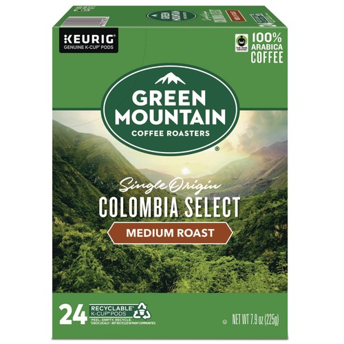 Coffee - Caffeinated | Green Mountain Coffee 5000330056 Coffee K-Cups - Colombian Fair Trade Select (24/Box) image number 0