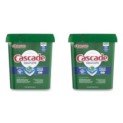 Dishwashing Detergents | Cascade 80374666 40.9 oz ActionPacs - Fresh Scent (2/Carton) image number 0