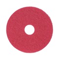 Floor Pads-Cleaning, Buffing & Polishing | Boardwalk BWK4014RED 14 in. Diameter Buffing Floor Pads - Red (5/Carton) image number 1