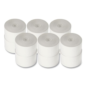 PM Company 09650 2.31 in. x 400 ft. 0.69 in. Core Direct Thermal Printing Paper Rolls - White (12/Carton)