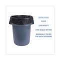 Low-Density Trash Bags | Boardwalk H7658HBK 38 in. x 58 in. 0.7 mil 60 gal. Linear Low Density Industrial Can Liners - Black (100/Carton) image number 5