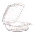 Perforated Roll & Hand Towels | Dart 60PPHT1 6.31 in. x 6.31 in. x 3 in. ProPlanet Microwaveable Hinged Plastic Containers - Clear (300/Carton) image number 2