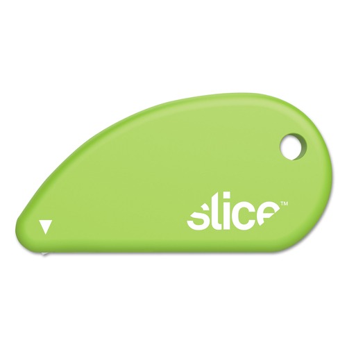 Knives & Multi-Purpose Tools | slice 00200 0.1 in. Ceramic Blade 2.4 in. Plastic Handle Fixed Non Replaceable Micro Safety Blade Safety Cutters - Green image number 0