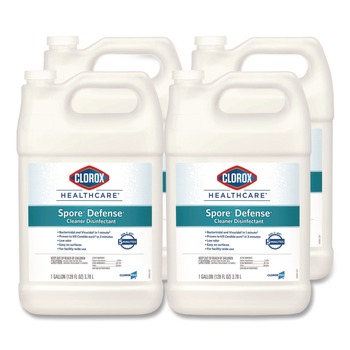 Clorox Healthcare CLO32122 Spore Defense 1-Gallon Refill Bottle Closed System Cleaner Disinfectant (4/Carton)