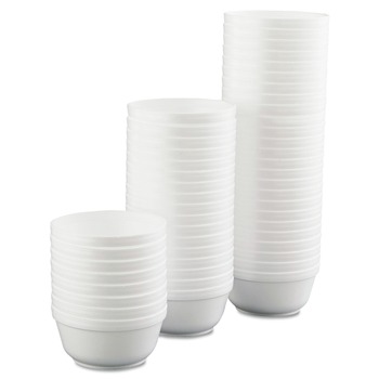 BOWLS | Dart 12B32 12 oz. Insulated Foam Bowls - White (1000/Carton)