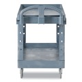 Carts | Rubbermaid Commercial 2192463 BRUTE Heavy-Duty Ergo Handle Utility Cart Plastic 2 Shelves 750 lb Capacity 26-in x 55-in x 33.25-in Gray image number 2