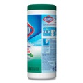 Cleaning Cloths & Wipes | Clorox 01593 7 in. x 8 in. 1-Ply Bleach Free Disinfecting Wipes - Fresh Scent, White (12 Canisters/Carton) image number 2
