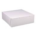 Bakery Boxes & Containers | SCT 1585 12 in. x 12 in. x 4 in. Paper Standard Bakery Boxes - White (100/Carton) image number 0