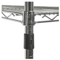 Racks & Shelving | Alera ALESW604818SR 48 in. x 18 in. x 72 in. NSF Certified 4-Shelf Wire Shelving Kit with Casters - Silver image number 4