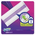 Mop Heads | Swiffer 08443 WetJet 11.3 in. x 5.4 in. System Cloth Refills - White (24-Piece/Box, 4 Boxes/Carton) image number 5
