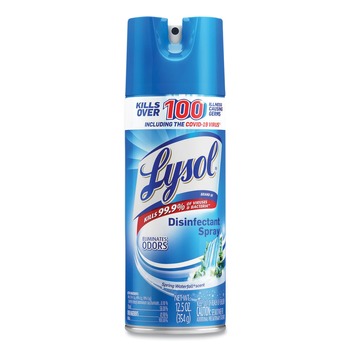 LYSOL Brand 19200-02845 12.5 oz. Liquid Disinfectant Spray - Spring Waterfall Scent