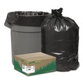 Low-Density Trash Bags | Earthsense Commercial 1507263 40 in. x 46 in. 1.25 mil 45 Gallon Linear Low Density Recycled Can Liners - Black (100/Carton) image number 4