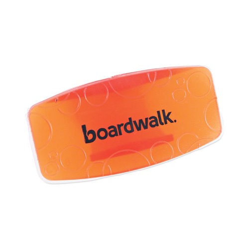 Toilet & Urinal Deodorizers | Boardwalk EBCP012I072M04AAS8000 Toilet Bowl Clip - Mango Scent, Orange (72/Carton) image number 0