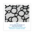 Safety Mats | Boardwalk BWKUMBW 17.5 x 20 Slip-Resistant Disposable Urinal Floor Mat 2.0 - Black/White (6/Carton) image number 4