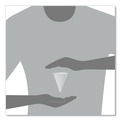 Cups | SOLO 4R-2050 4 oz. Paper Rolled Rim Paper Cone Water Cups - White (25/Carton) image number 5