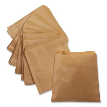 SHOPPING BAGS | Paper Bags & Sacks 14852 8.5 in. x 11 in. Kraft Paper Bags - Brown (2000/Carton)
