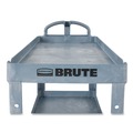 Carts | Rubbermaid Commercial 2192463 BRUTE Heavy-Duty Ergo Handle Utility Cart Plastic 2 Shelves 750 lb Capacity 26-in x 55-in x 33.25-in Gray image number 3