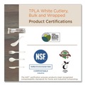 Cutlery Kits | World Centric AS-PS-FKN TPLA Compostable Fork/Knife/Napkin Cutlery - White (500/Carton) image number 2
