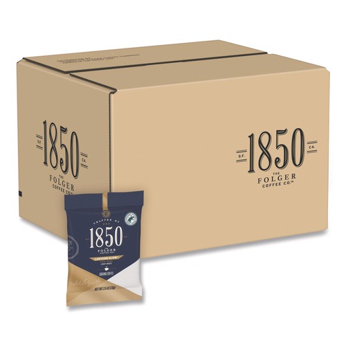 Coffee - Caffeinated | Folgers 2550021510 2.5 oz. Lantern Glow Light Roast Coffee Fraction Packs (24/Carton) image number 0