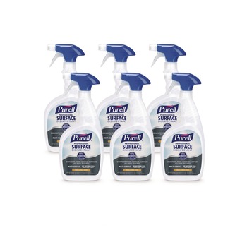 DISINFECTING AND CLEANING SOLUTIONS | PURELL 3342-06 32 oz Spray Bottle Professional Surface Disinfectant - Fresh Citrus (6/Carton)