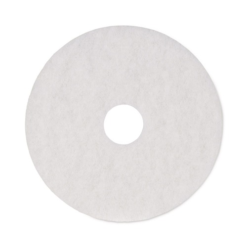 Floor Pads-Cleaning, Buffing & Polishing | Boardwalk BWK4016WHI 16 in. Diameter Polishing Floor Pads - White (5/Carton) image number 0