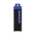 Indoor Waste Receptacles | Rubbermaid Commercial 2078994 Sustain 15 gal Metal/Plastic Decorative Refuse with Recycling Lid - Black/Blue image number 3