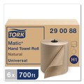 Perforated Roll & Hand Towels | Tork 290088 7.7 in. x 700 ft. Matic Hardwound Roll Towel - Natural (6/Carton) image number 1