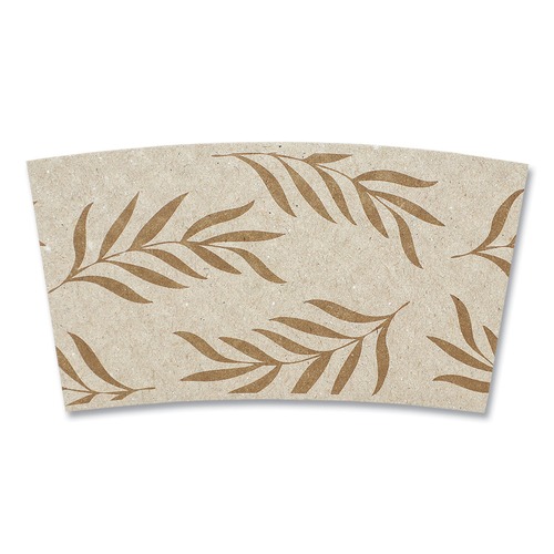 Cup Sleeves | World Centric SL-PA-ME Hot Cup Sleeves Fits 8 oz. Cups - Natural (1000/Carton) image number 0