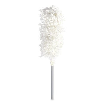 Rubbermaid Commercial FGT12000GY00 51 in. Extension Handle HiDuster Dusting Tool with Angled Launderable Head
