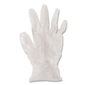 Food Service Disposable & Single Use Gloves | Boardwalk BWK365SBX 2.6 mil 9.5 in. Long Powder-Free General Purpose Vinyl Gloves - Small, Clear (100/Box) image number 3