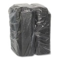 Food Containers & Lids | Pactiv Corp. YCNB809610000 EarthChoice 9 in. x 6 in. x 3.25 in. Plastic SmartLock Microwavable MFPP Hinged Lid Container - Black (270/Carton) image number 2