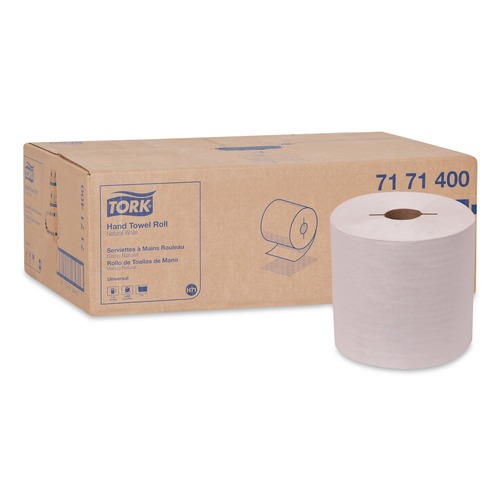 Perforated Roll & Hand Towels | Tork 7171400 7.5 in. x 10 in. Universal Notched Hand Towel Roll - Natural White (6 Rolls/Carton) image number 0