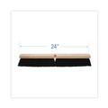 Brooms | Boardwalk BWK20624 3 in. Black Polypropylene Bristles 24 in. Brush Floor Brush Head image number 1