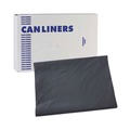 Low-Density Trash Bags | Boardwalk H7658PGK 60 Gallon 1.3 mil 38 in. x 58 in. Flat Pack Linear Low-Density Industrial Can Liners - Gray (100/Carton) image number 0