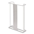Glove Dispensers | Unimed BHQH004060 11 in. x 4 in. x 22 in. 4-Box Horizontal Stainless Steel Wire Wall-Mount Glove Box Holder - White image number 1