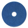 Floor Pads-Stripping | Boardwalk BWK4016BLU 16 in. Diameter Scrubbing Floor Pads - Blue (5/Carton) image number 1