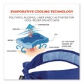 Head & Face Protection | Ergodyne 12567 Chill-Its 6700CT One Size Fits Most Cooling Bandana PVA Tie Headband - Solid Blue image number 1