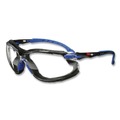 Eye Protection | 3M S1101SGAF-KT Solus 1000 Series Safety Glasses - Black/Blue Plastic Frame, Clear Polycarbonate Lens image number 1