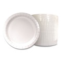 Plates | Boardwalk CP9B1008125A 9 in. Diameter Paper Dinnerware Plate - White (1000/Carton) image number 2
