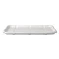 Food Containers & Lids | Eco-Products EP-MP8SNFA 10.52 in. x 8.5 in. x 0.5 in. Sugarcane Fiber Meat and Produce Food Trays - White (300/Carton) image number 2