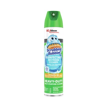 BATHROOM CLEANERS | Scrubbing Bubbles 313358EA 25 oz Aerosol Spray Disinfectant Restroom Cleaner II - Rain Shower Scent