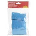 Cleaning Cloths & Wipes | Universal UNV43664 12 in. x 12 in. Microfiber Cleaning Cloth - Blue (3/Pack) image number 0