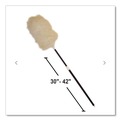 Dusters | Rubbermaid Commercial FG9C04000000 Telescoping Lambswool Duster with 30 in. to 42 in. Handle (6/Carton) image number 3