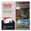 Perforated Roll & Hand Towels | WypAll 34770 1/4 Fold 11 in. x 23 in. General Clean X60 Cloths - White (900/Carton) image number 4
