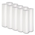 Low-Density Trash Bags | Boardwalk X8046SCKR01 40 in. x 46 in. 45-Gallon 1.1 mil. Perforated Recycled Low-Density Polyethylene Can Liners - Clear (100/Carton) image number 0